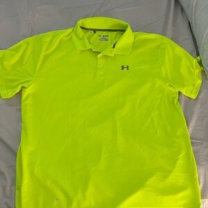 Under Armour Men's Bright Yellow Polo Shirt